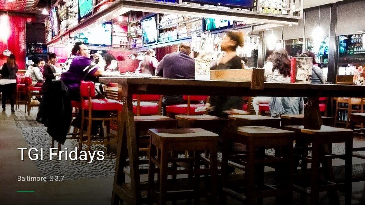 TGI Fridays - Sports Bars in Baltimore