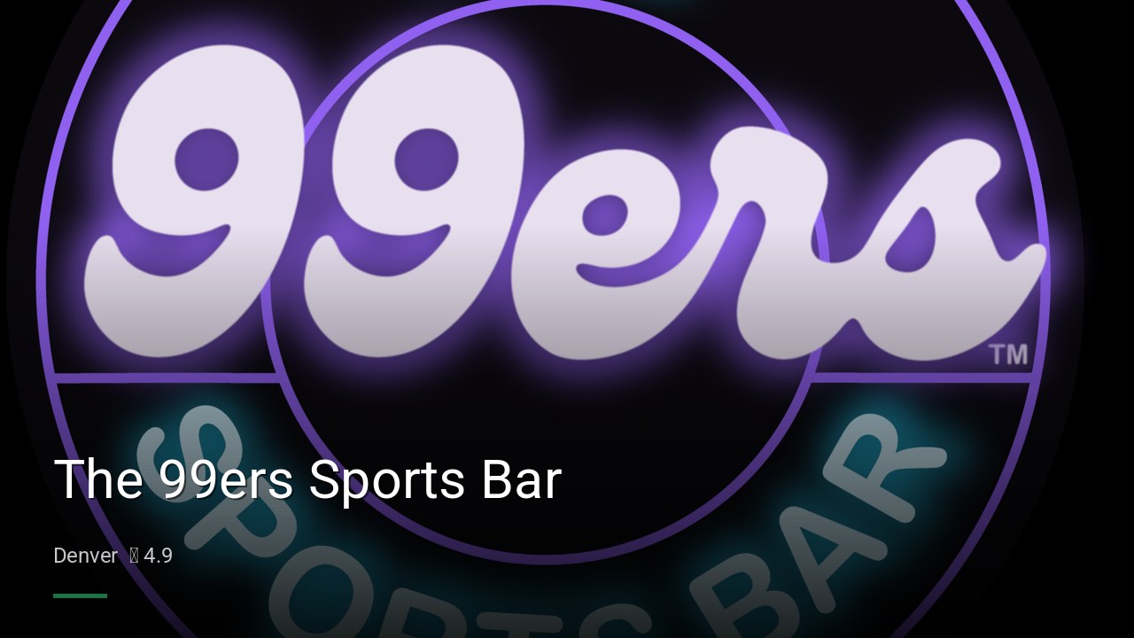 The 99ers Sports Bar - Sports Bars in Denver