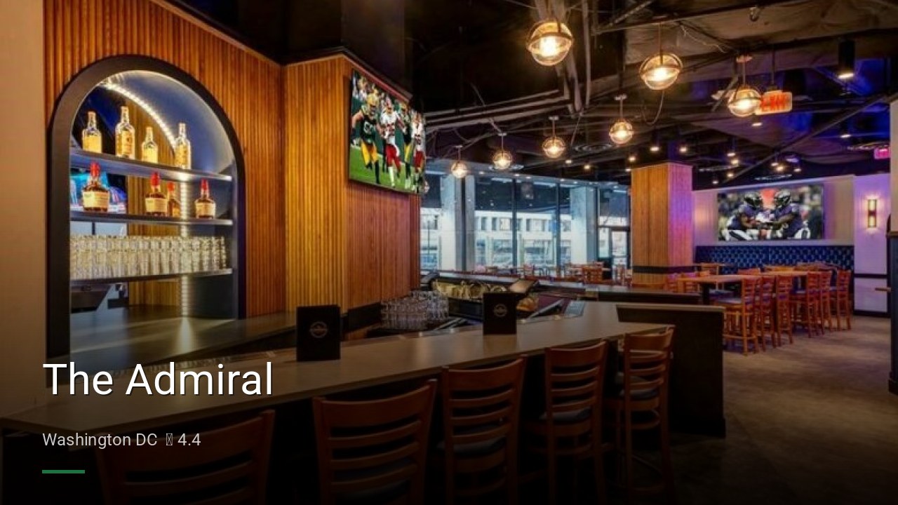 The Admiral - Sports Bars in Washington DC