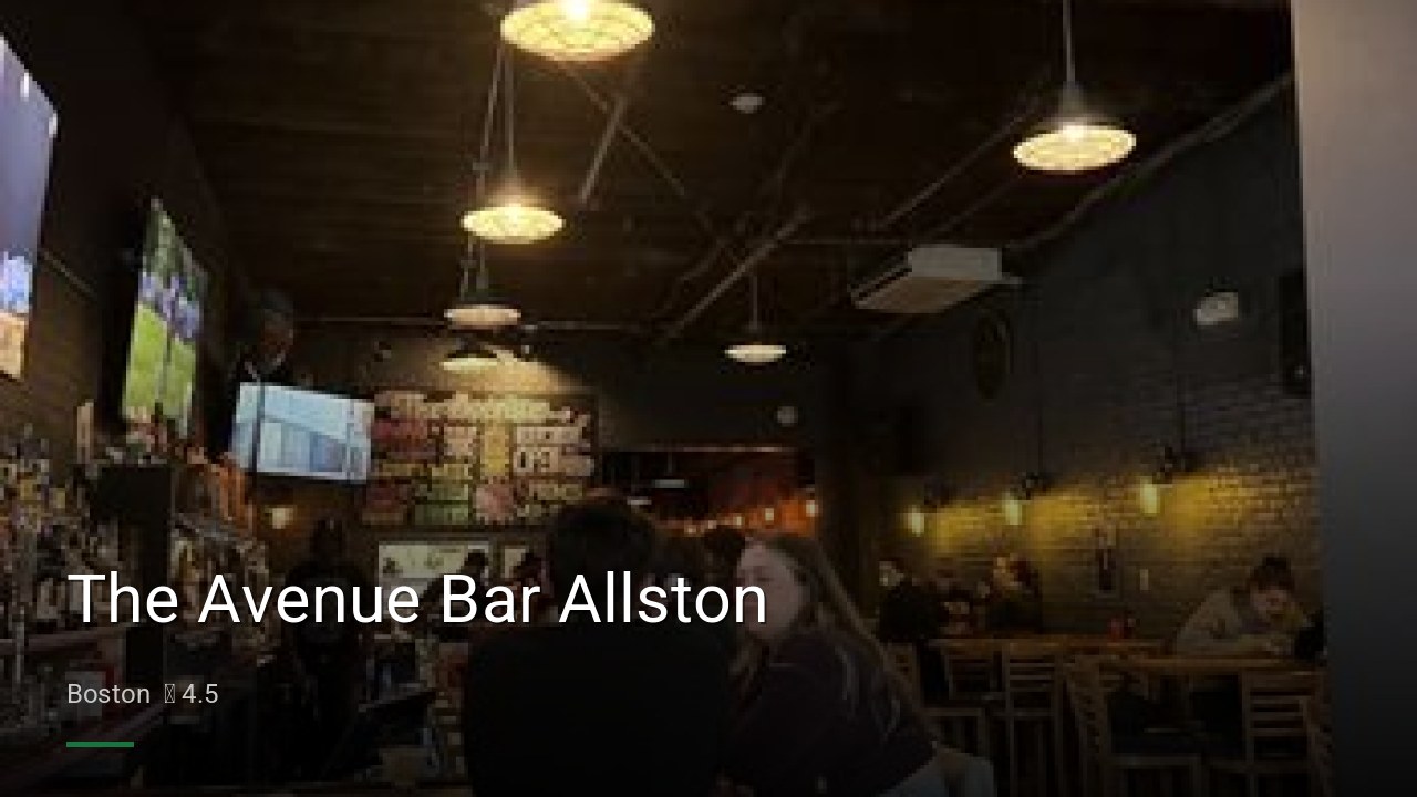 The Avenue Bar Allston - Sports Bars in Boston