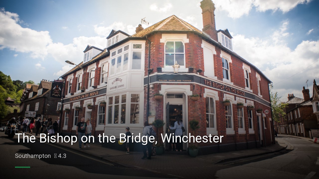 The Bishop on the Bridge, Winchester - Sports Bars in Southampton
