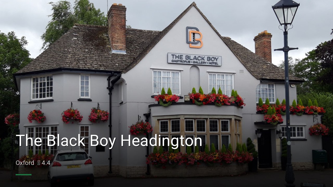 The Black Boy Headington - Sports Bars in Oxford