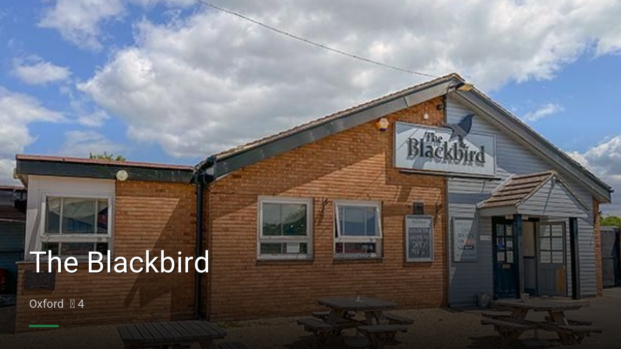 The Blackbird - Sports Bars in Oxford