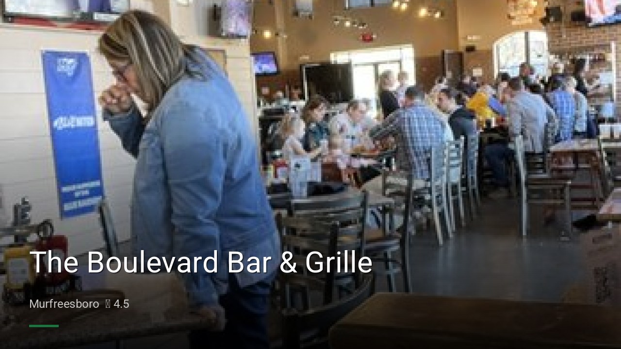 The Boulevard Bar & Grille - Sports Bars in Murfreesboro