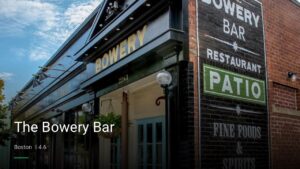 The Bowery Bar — Sports bars in Boston