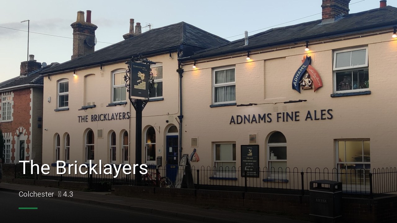 The Bricklayers - Sports Bars in Colchester
