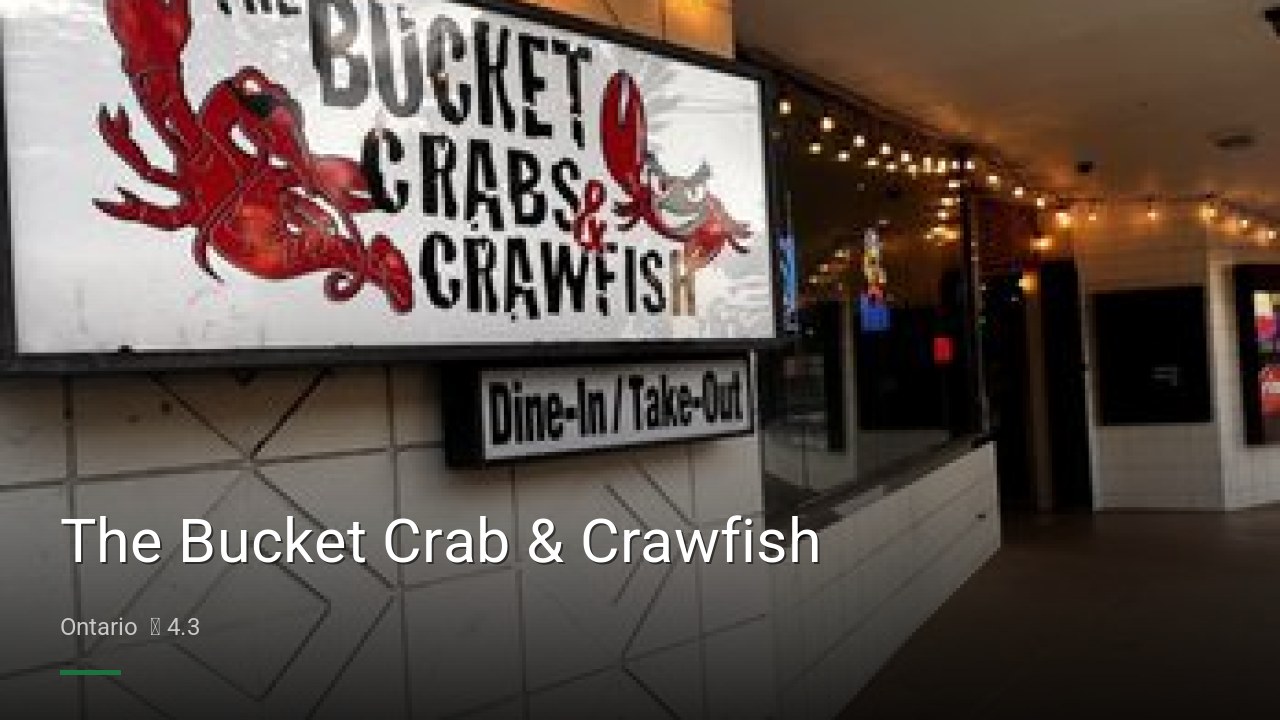 The Bucket Crab & Crawfish - Sports Bars in Ontario