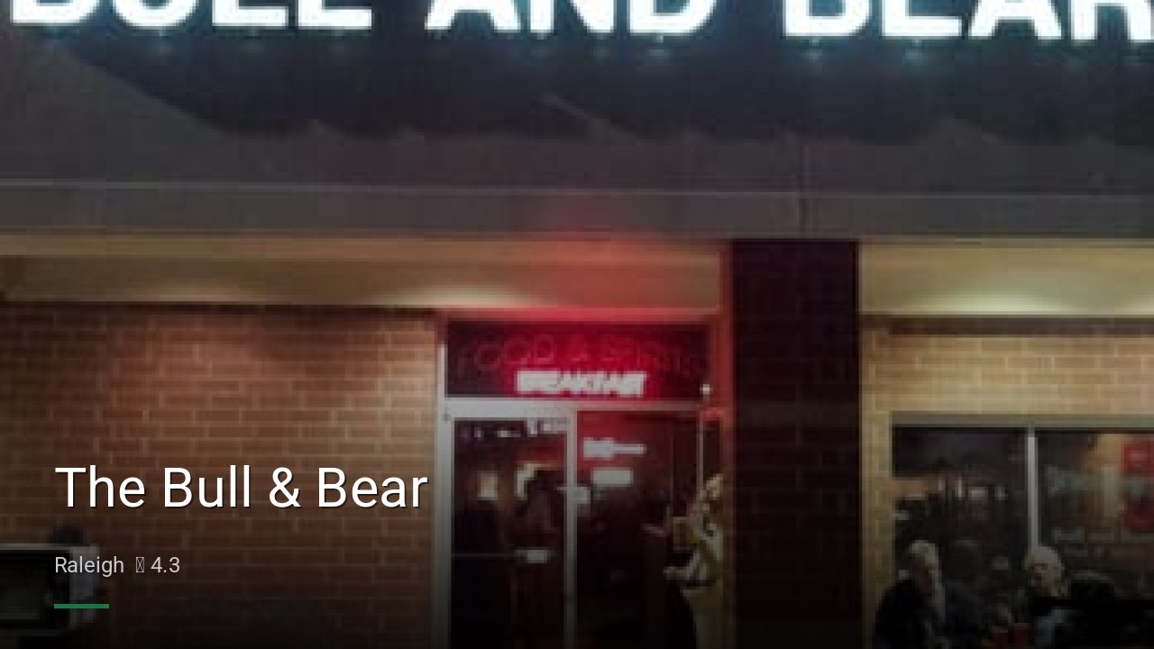 The Bull & Bear - Sports Bars in Raleigh
