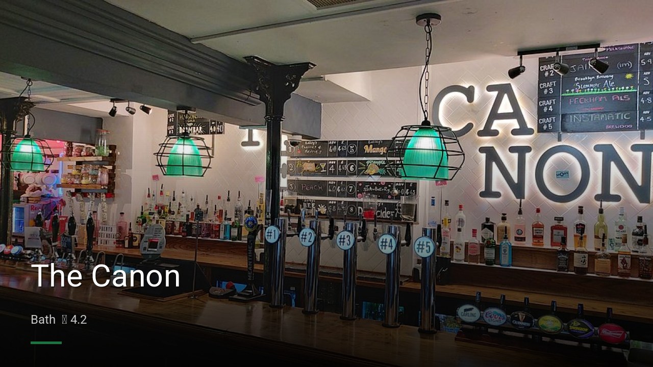 The Canon - Sports Bars in Bath
