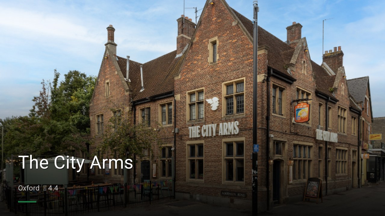 The City Arms - Sports Bars in Oxford