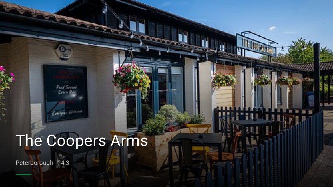 The Coopers Arms - Sports Bars in Peterborough