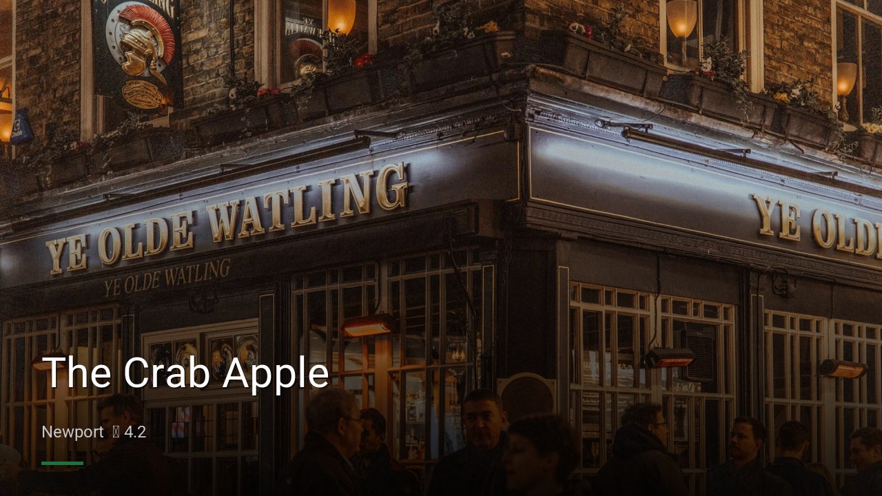 The Crab Apple — Pubs in Newport