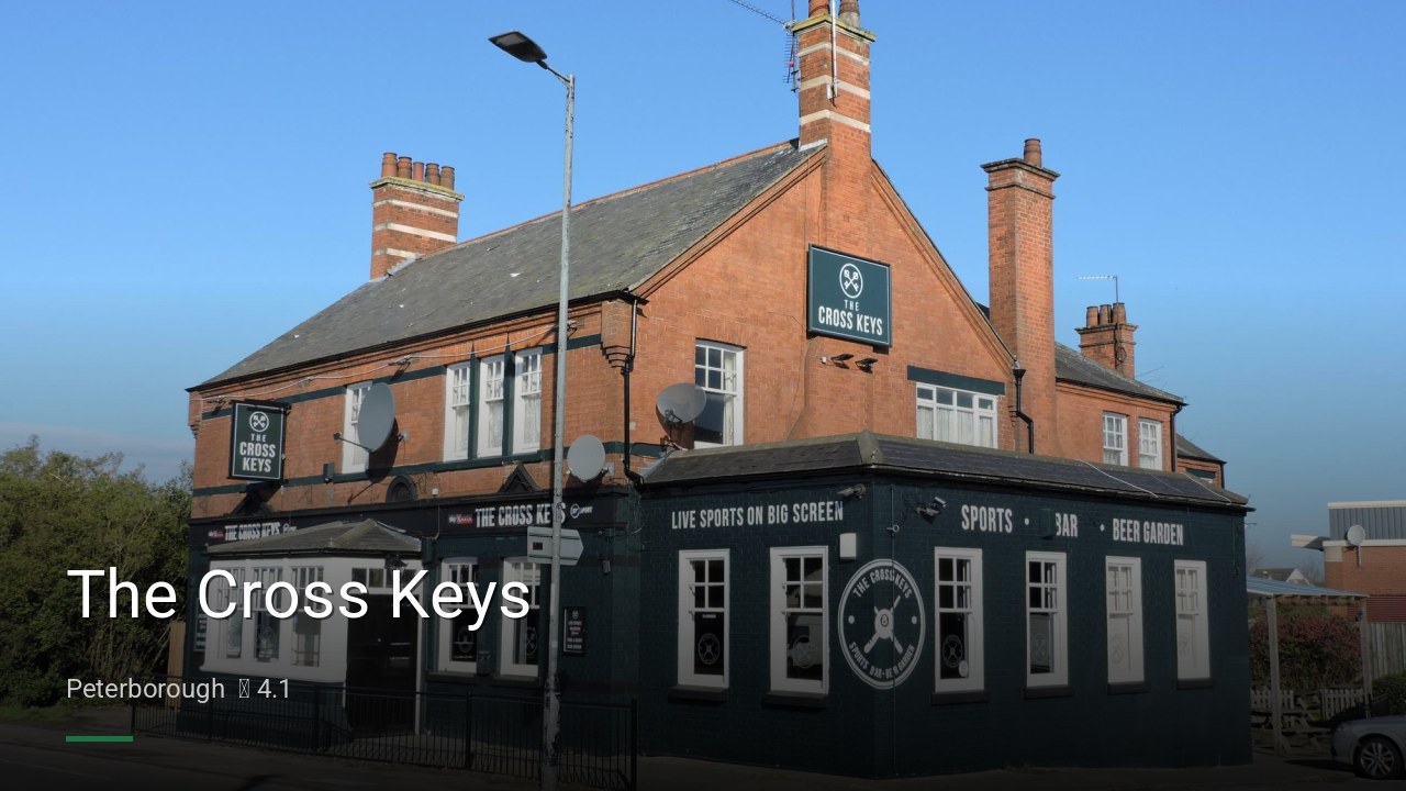 The Cross Keys - Sports Bars in Peterborough