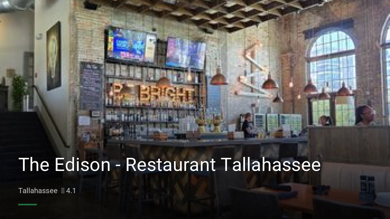 The Edison - Restaurant Tallahassee - Sports Bars in Tallahassee