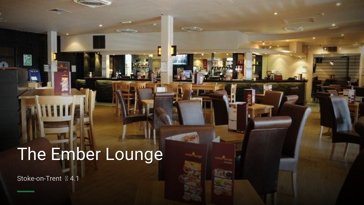 The Ember Lounge - Sports Bars in Stoke-on-Trent