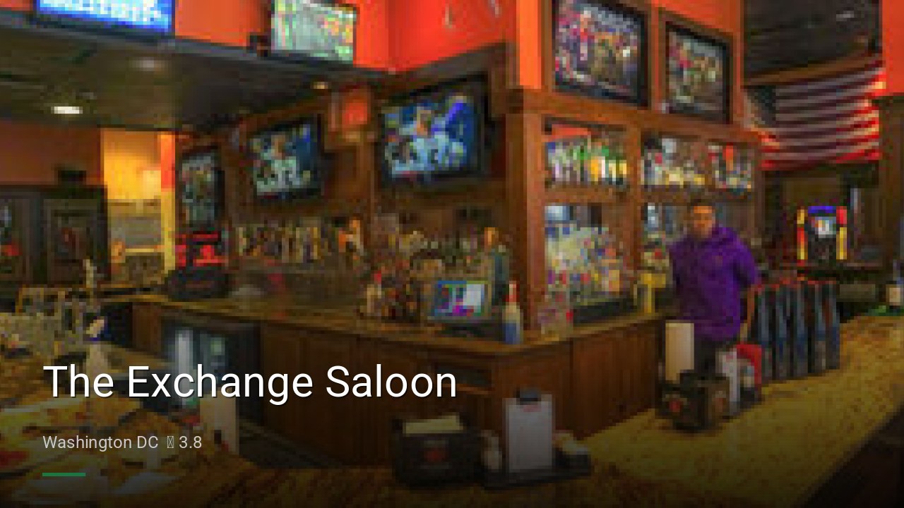 The Exchange Saloon - Sports Bars in Washington DC