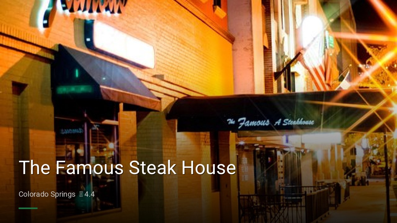 The Famous Steak House - Sports Bars in Colorado Springs