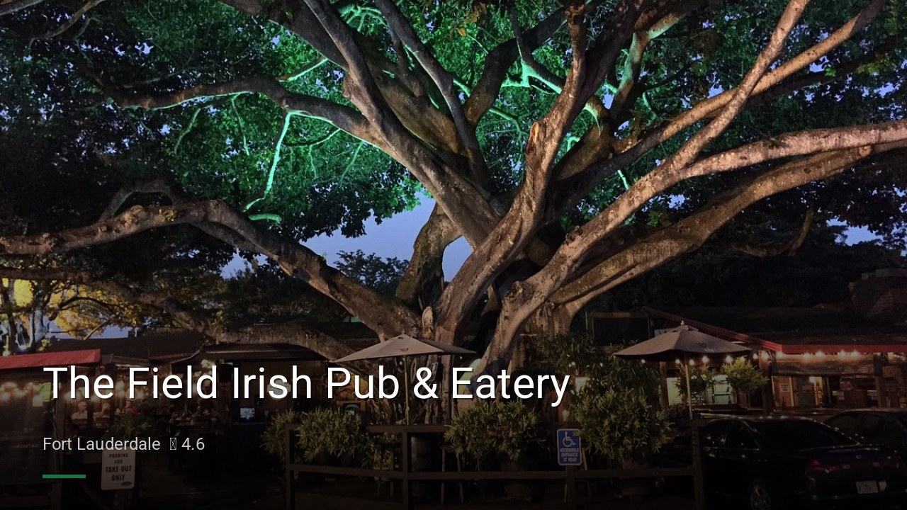 The Field Irish Pub & Eatery - Sports Bars in Fort Lauderdale