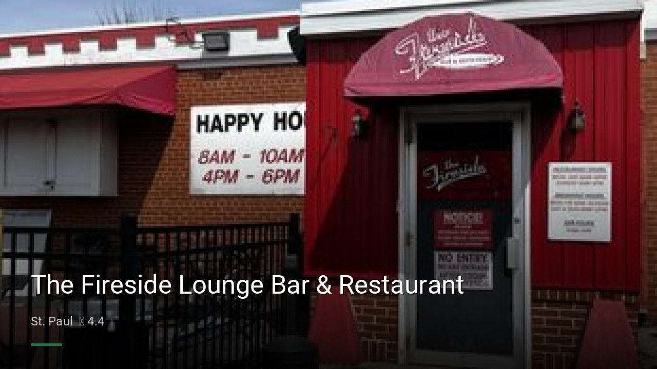The Fireside Lounge Bar & Restaurant - Sports Bars in St. Paul