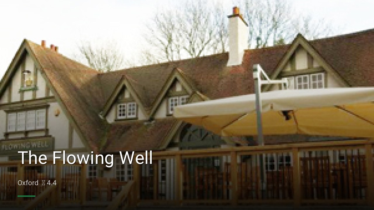 The Flowing Well - Sports Bars in Oxford