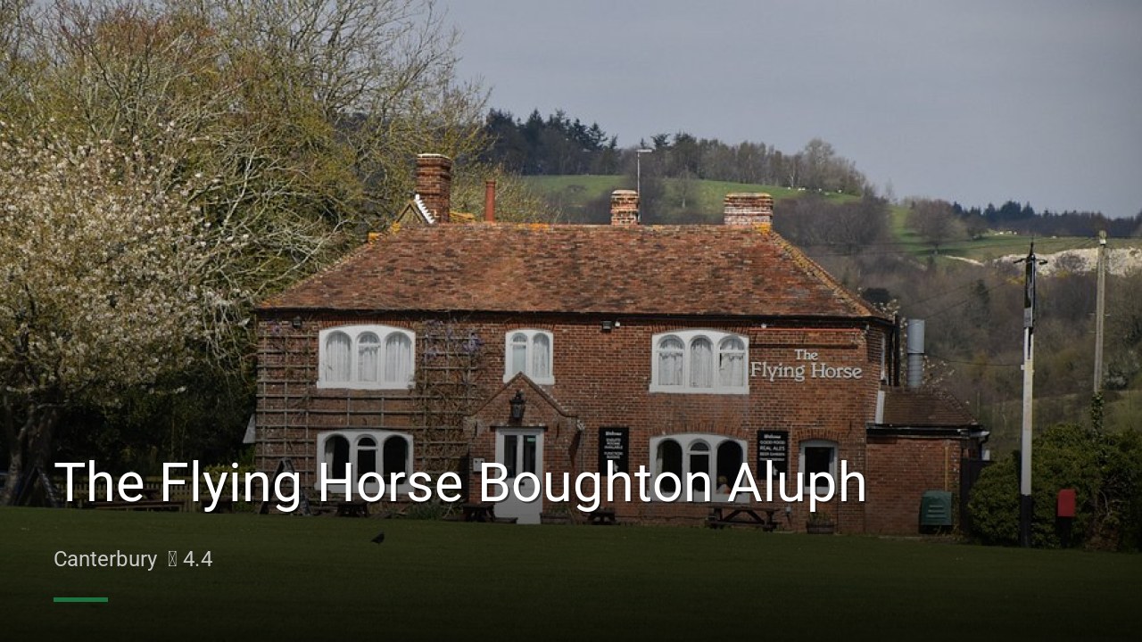 The Flying Horse Boughton Aluph - Sports Bars in Canterbury