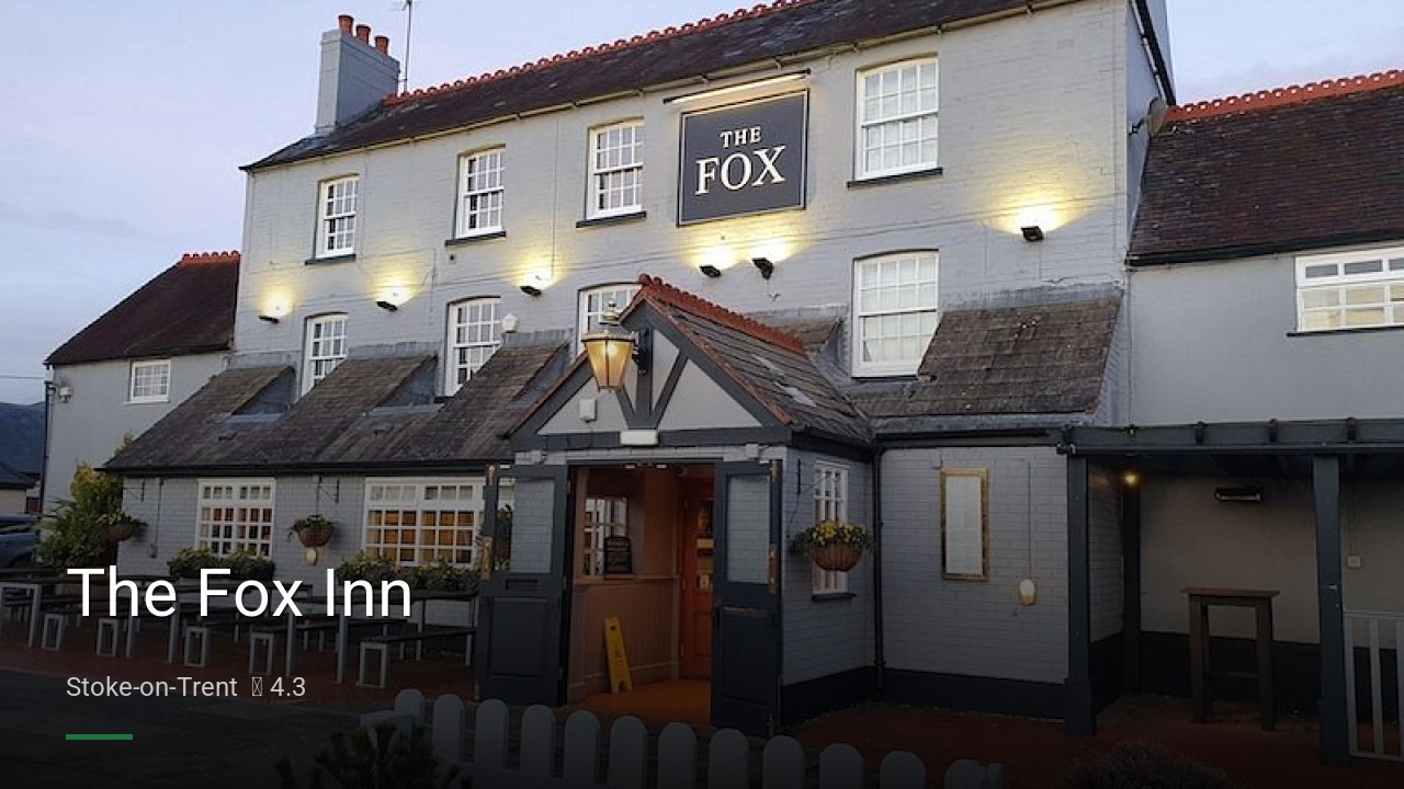 The Fox Inn - Sports Bars in Stoke-on-Trent