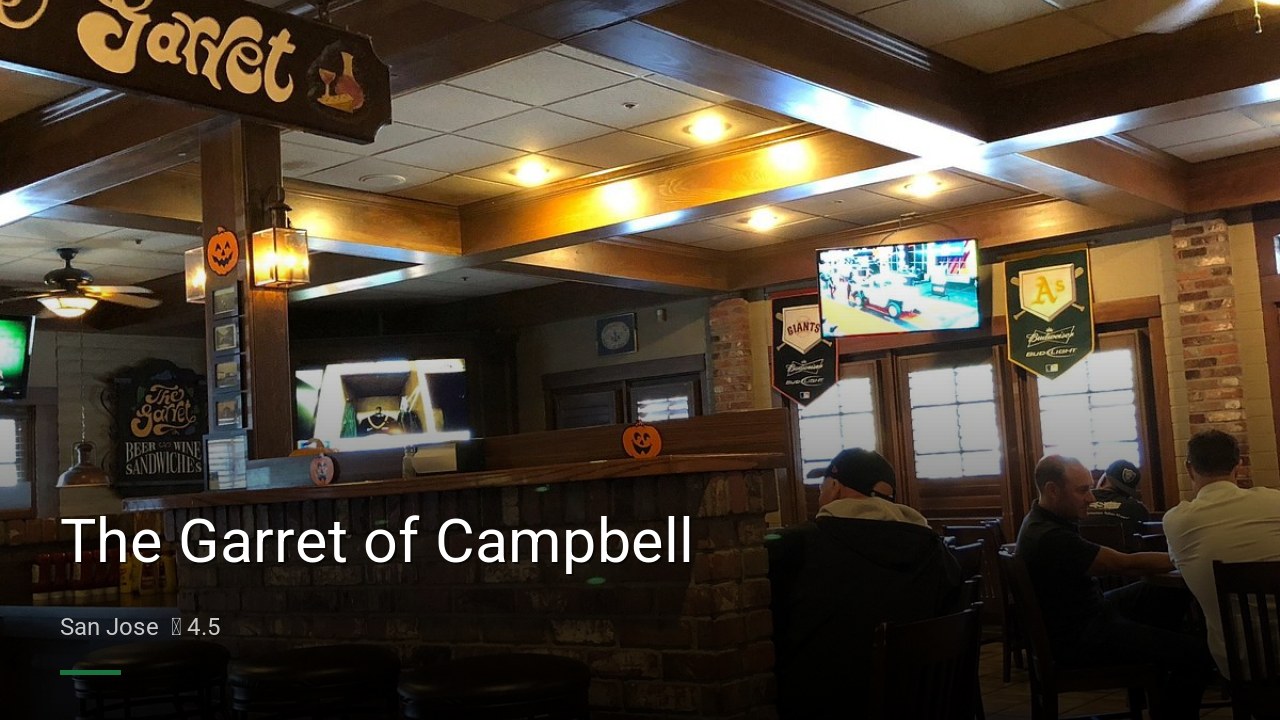 The Garret of Campbell - Sports Bars in San Jose