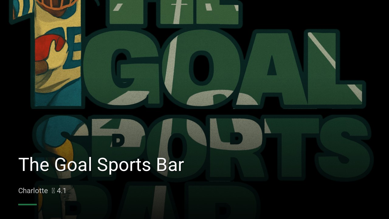 The Goal Sports Bar - Sports Bars in Charlotte