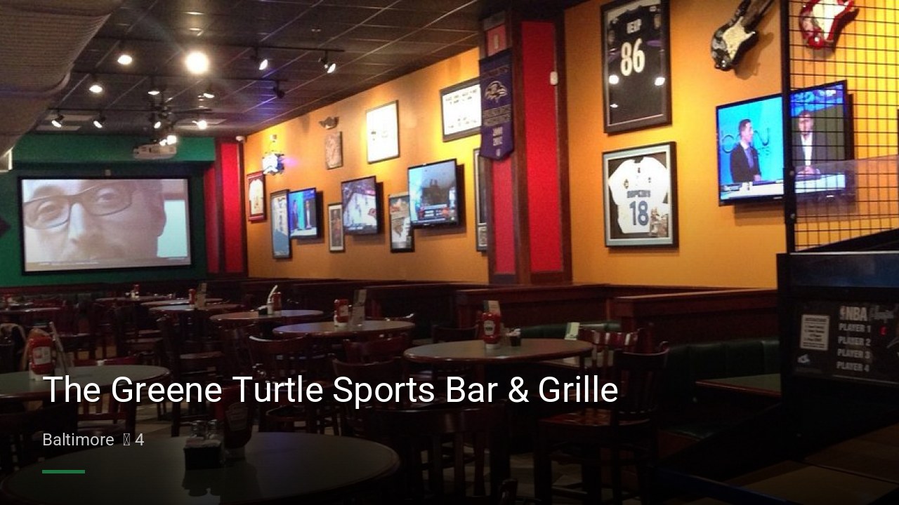 The Greene Turtle Sports Bar & Grille - Sports Bars in Baltimore