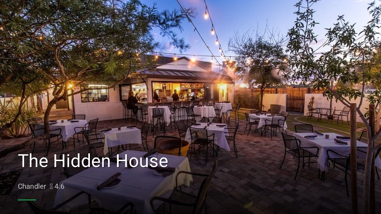 The Hidden House - Sports Bars in Chandler