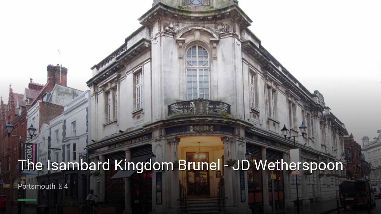 The Isambard Kingdom Brunel - JD Wetherspoon - Sports Bars in Portsmouth