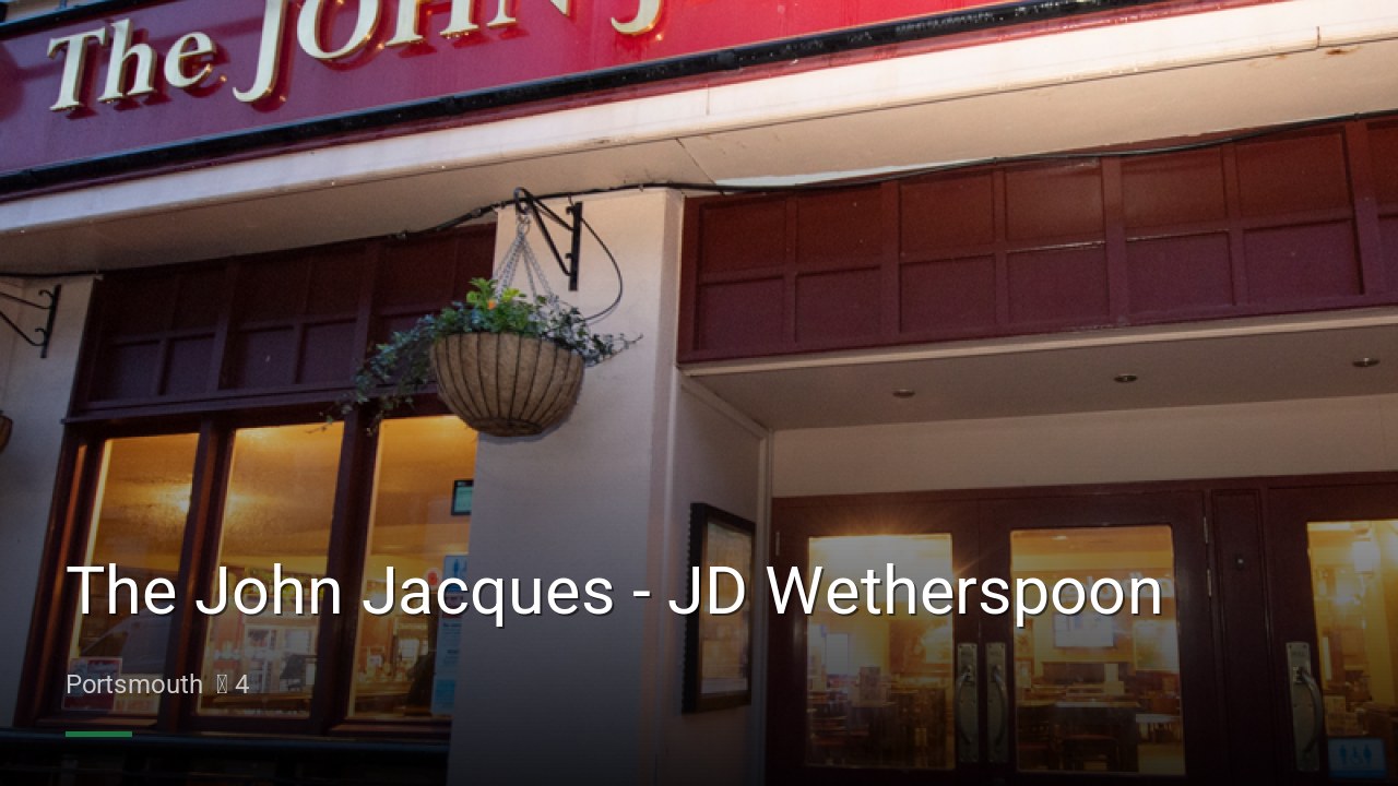 The John Jacques - JD Wetherspoon - Sports Bars in Portsmouth
