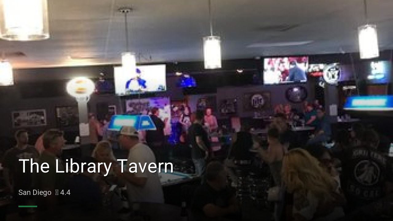The Library Tavern - Sports Bars in San Diego