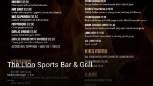 The Lion Sports Bar & Grill — Pubs in Middlesbrough