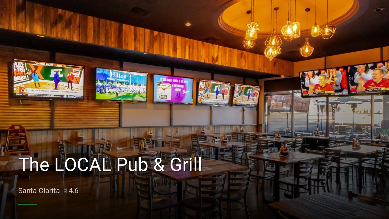 The LOCAL Pub & Grill - Sports Bars in Santa Clarita