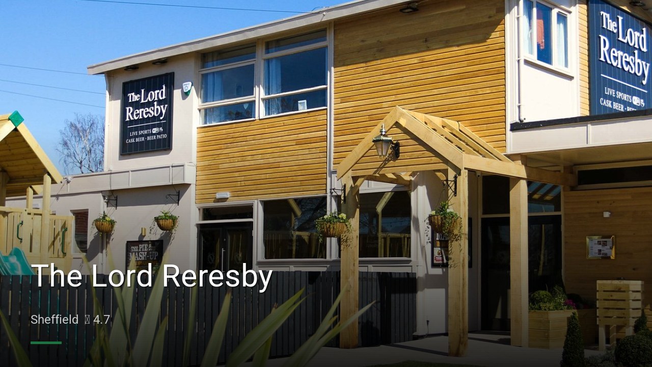 The Lord Reresby - Sports Bars in Sheffield