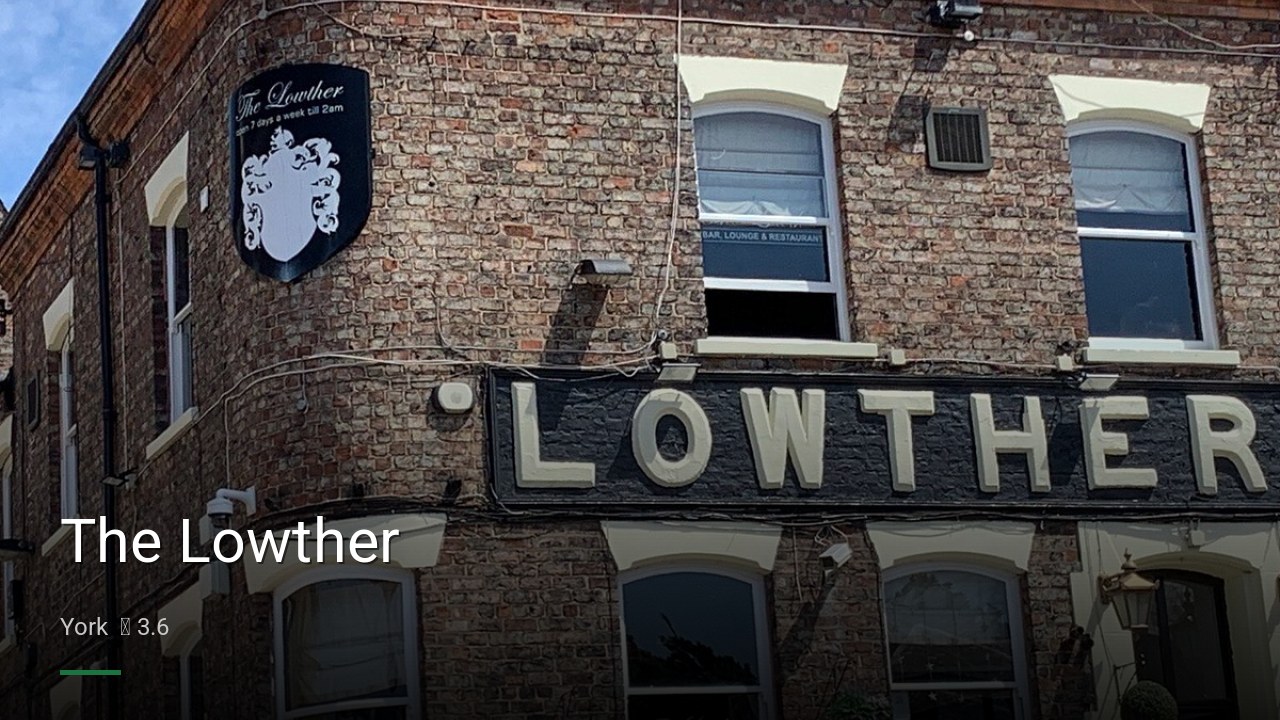 The Lowther - Sports Bars in York