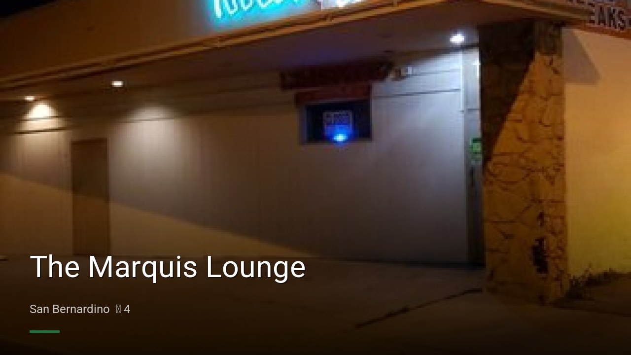 The Marquis Lounge - Sports Bars in San Bernardino