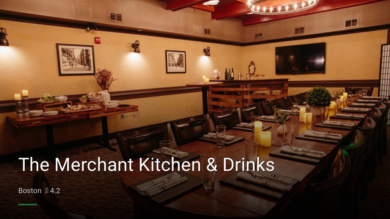The Merchant Kitchen & Drinks - Sports Bars in Boston
