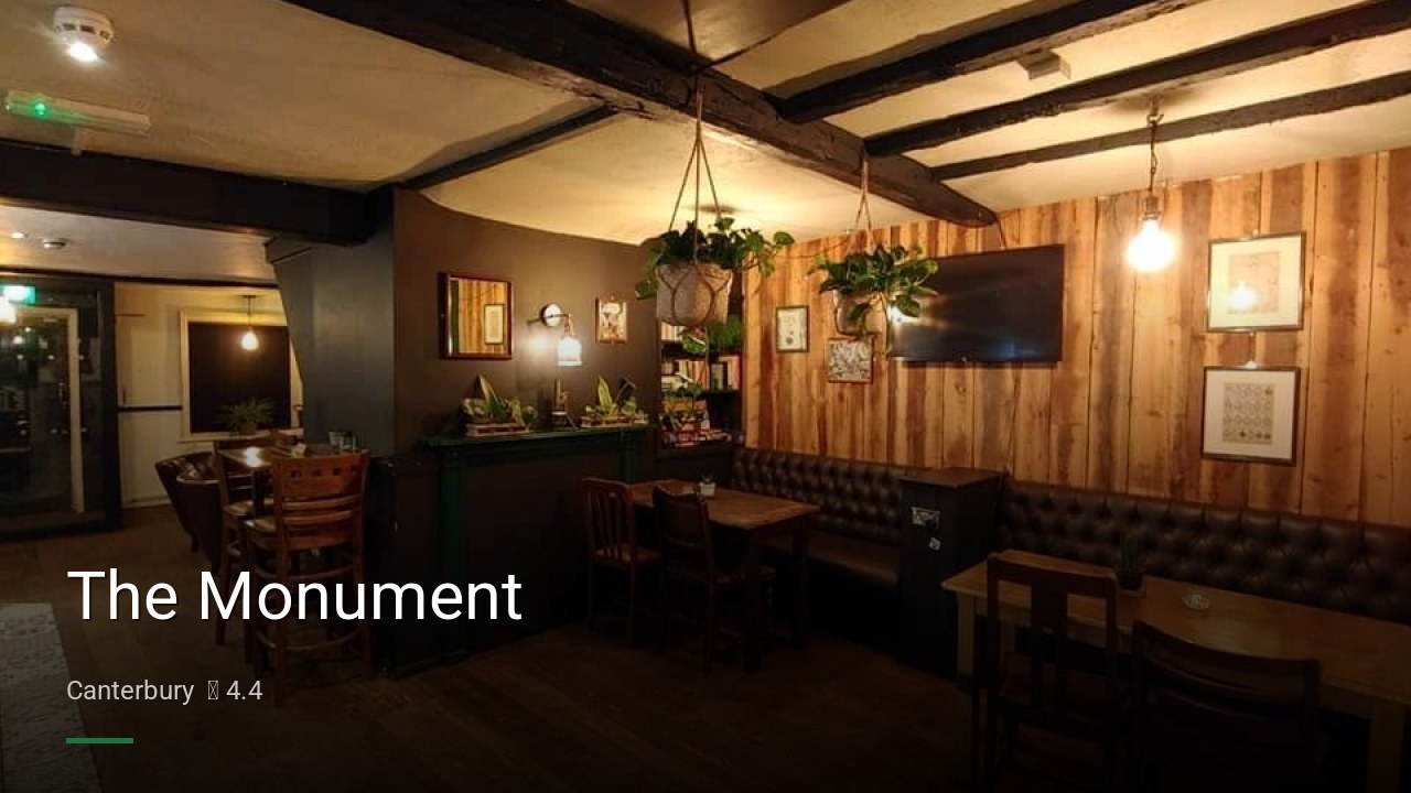 The Monument - Sports Bars in Canterbury