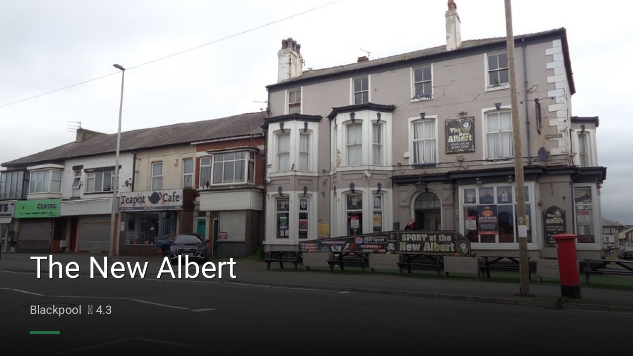 The New Albert - Sports Bars in Blackpool