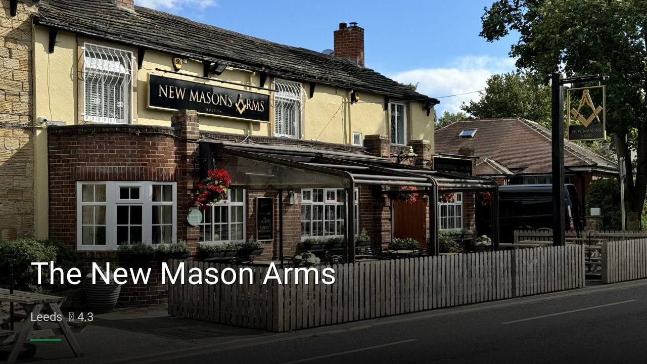 The New Mason Arms - Sports Bars in Leeds