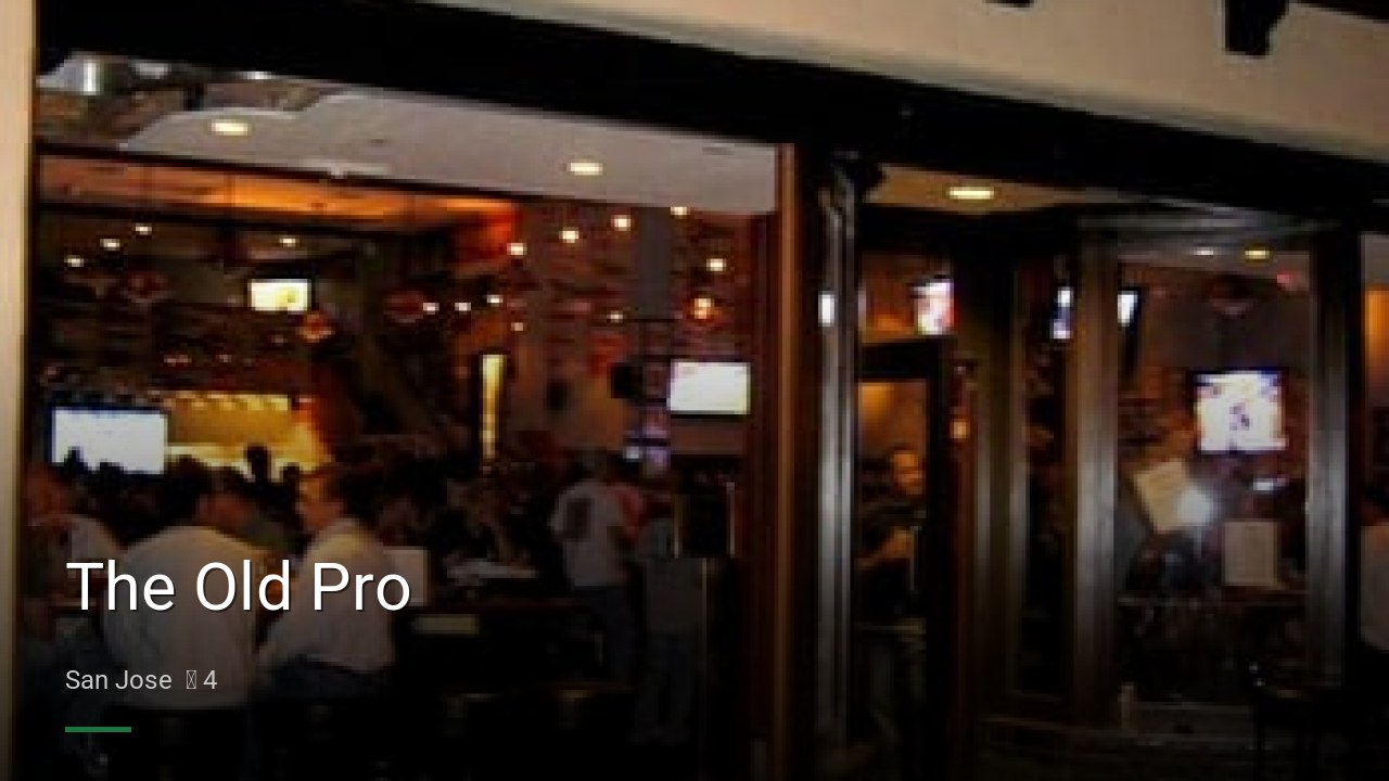 The Old Pro - Sports Bars in San Jose