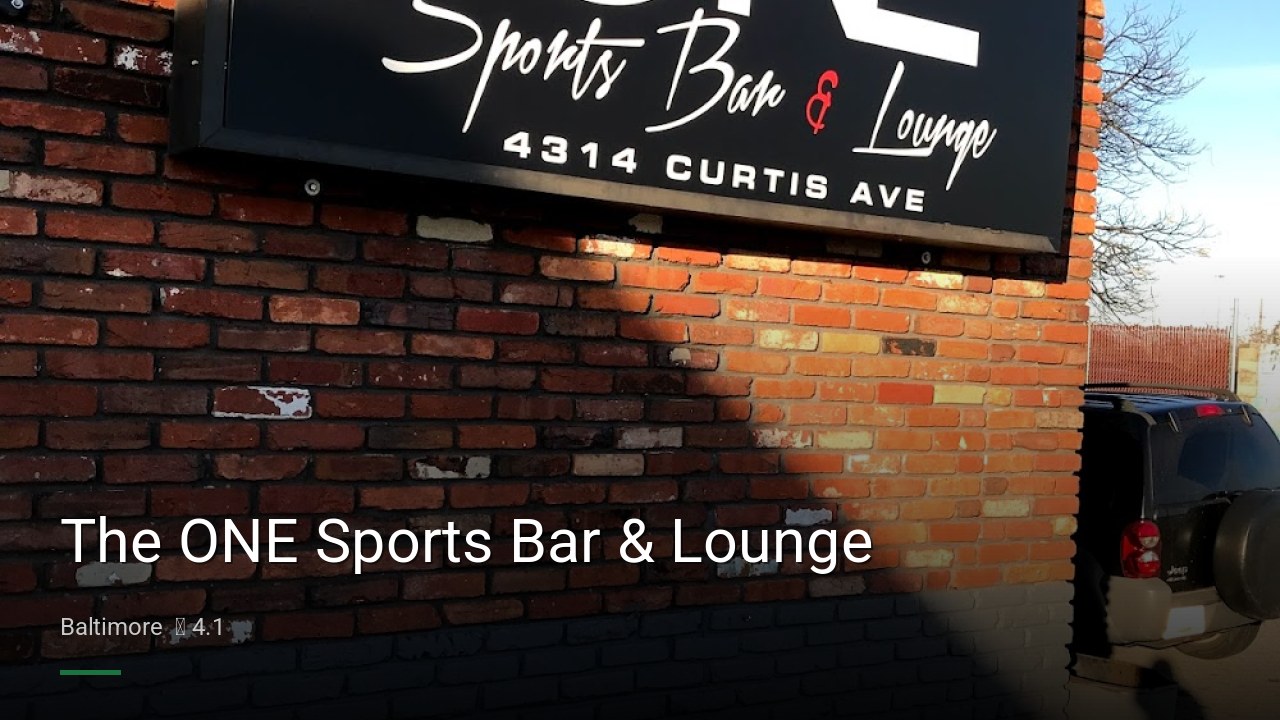 The ONE Sports Bar & Lounge - Sports Bars in Baltimore