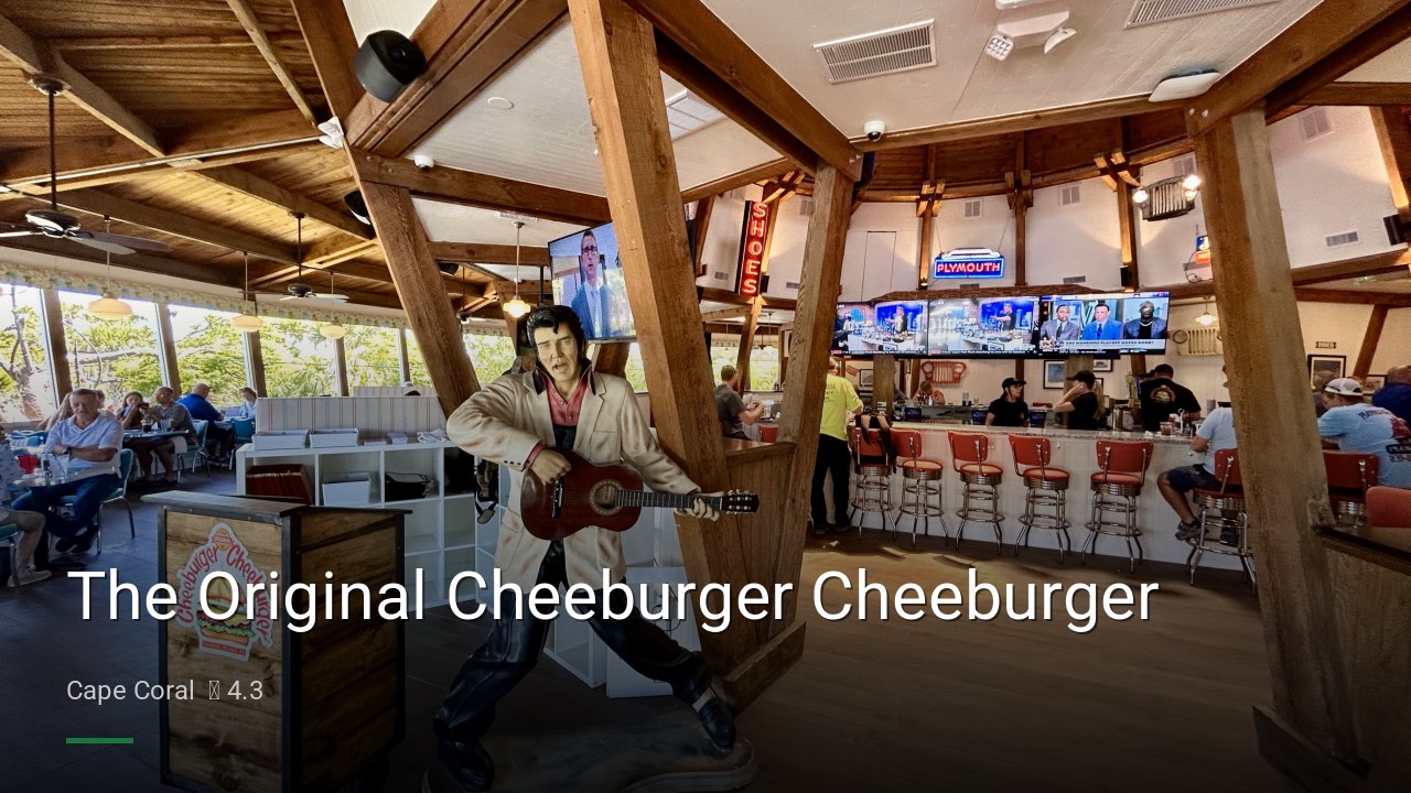 The Original Cheeburger Cheeburger - Sports Bars in Cape Coral