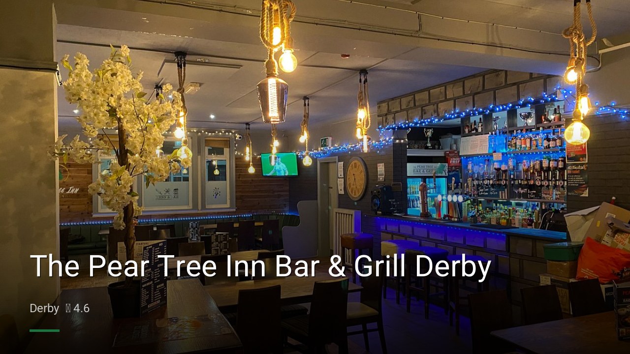 The Pear Tree Inn Bar & Grill Derby - Sports Bars in Derby