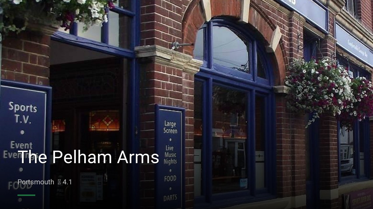 The Pelham Arms - Sports Bars in Portsmouth