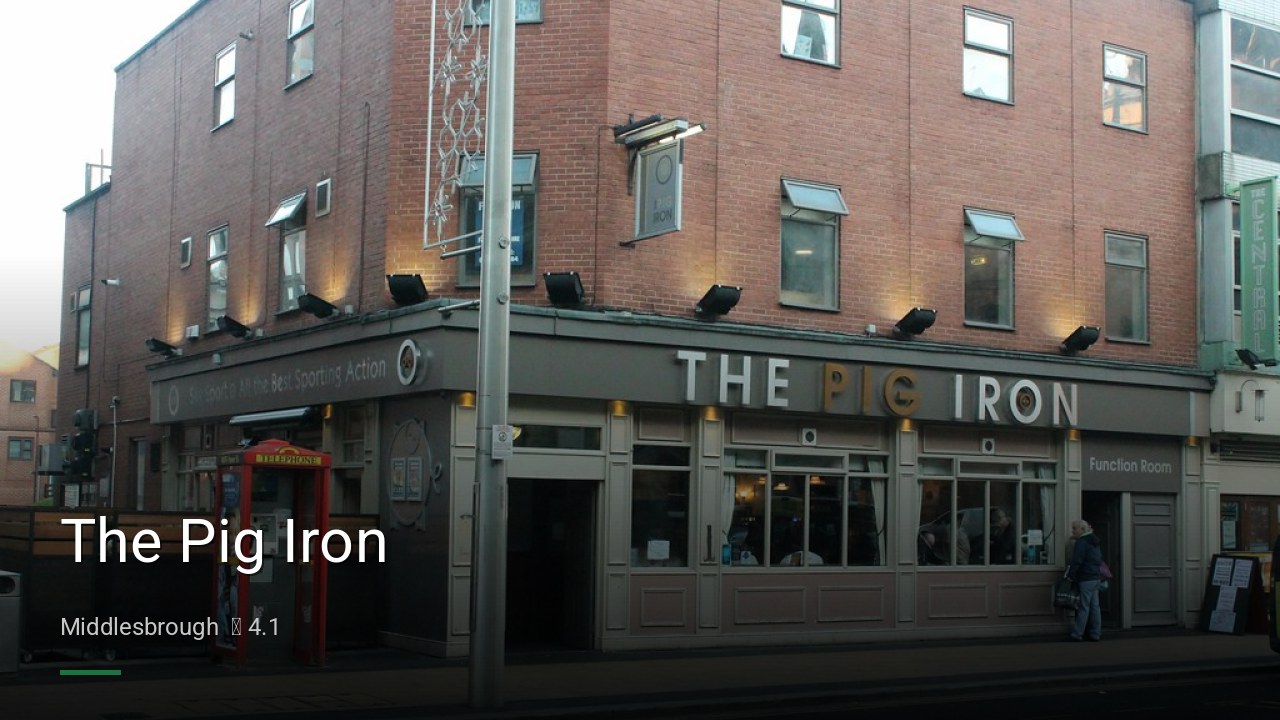 The Pig Iron - Sports Bars in Middlesbrough