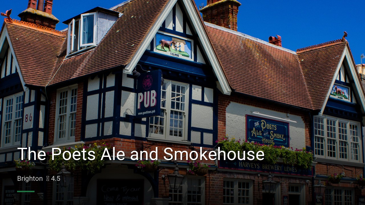 The Poets Ale and Smokehouse - Sports Bars in Brighton