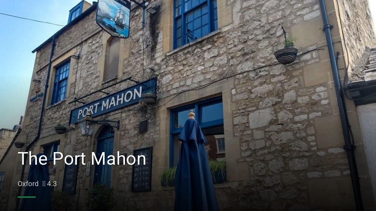 The Port Mahon - Sports Bars in Oxford